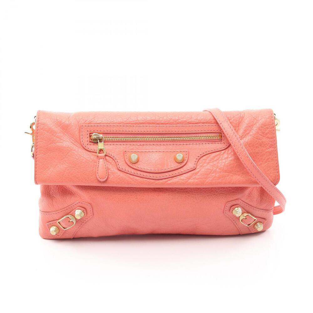 Balenciaga Giant Envelope Shoulder Bag Leather Orange